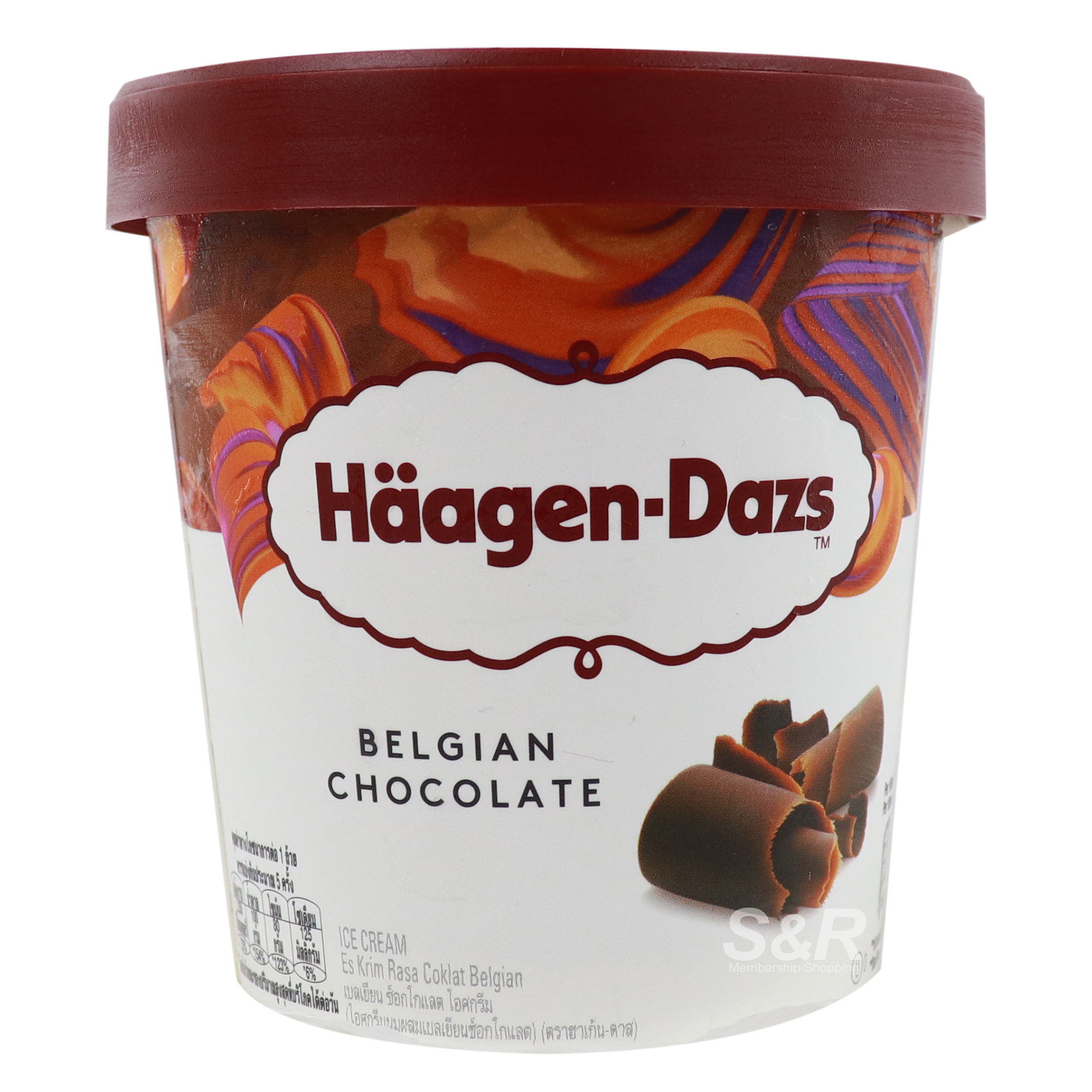 Haagen-Dazs Ice Cream Belgian Chocolate Flavor 473mL Haagen-Dazs Ice Cream Belgian Chocolate Flavor 473mL
